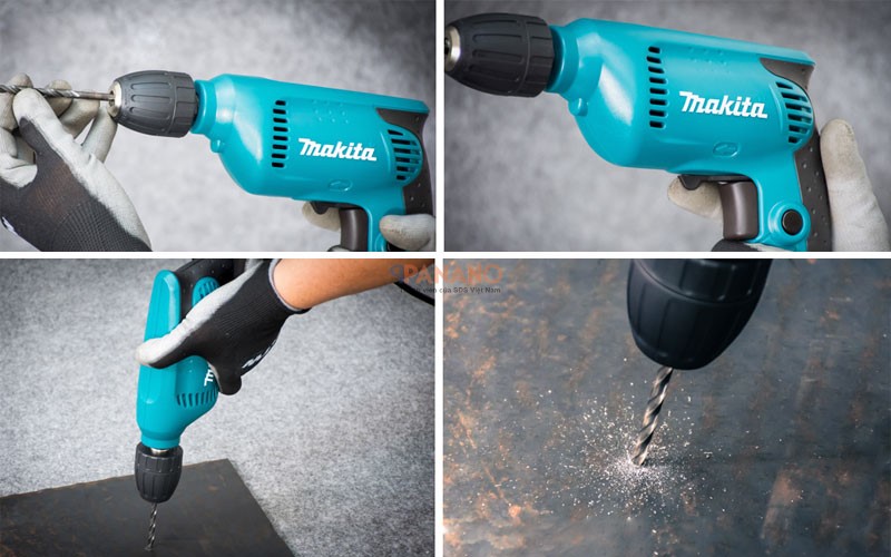 Khả năng khoan mạnh mẽ trên gỗ, thép và bê tông