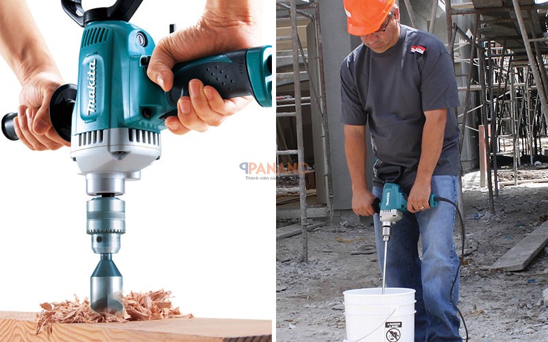 Khả nằng khoan mạnh mẽ trên thép và gỗ của máy khoan DS4011