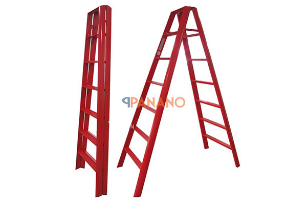 Thang nhôm chữ A Advindeq AV307 màu đỏ đẹp bền