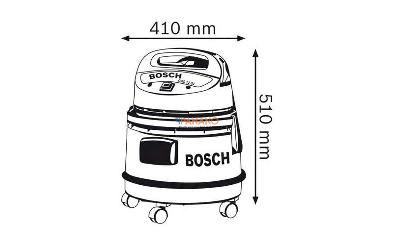 Thông số kĩ thuật của máy hút bụi GAS 11-21