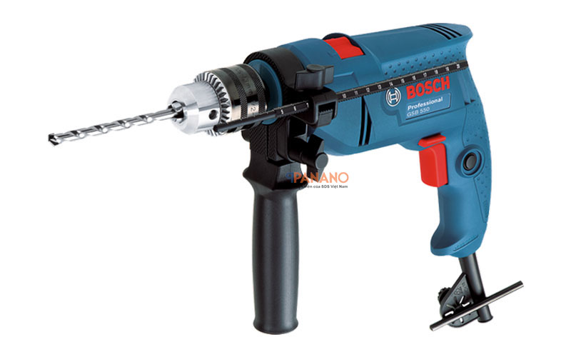 Máy khoan động lực GSB 550 RE mạnh mẽ