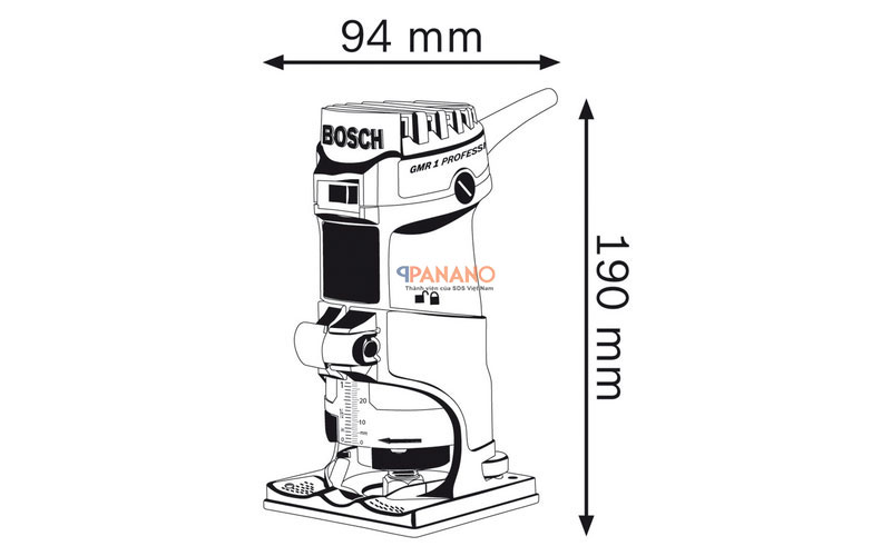 Kích thước của máy phay nhỏ GMR 1