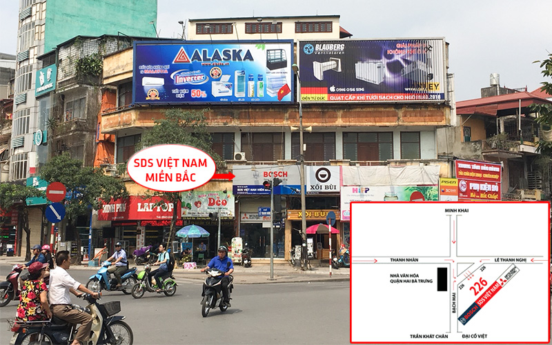 Showroom 226 Bạch Mai của SDS Việt nam miền Bắc