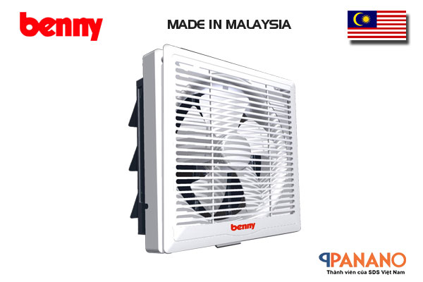  Quạt thông gió gắn tường Benny BVF20W vận hành êm ái