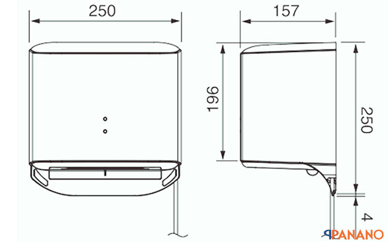 Chi tiết kích thước Panasonic FJ-T09B3