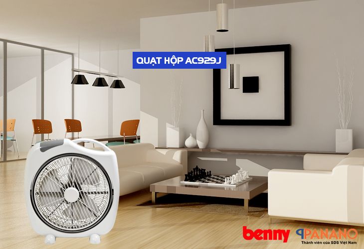 Quạt hộp Benny AC929J sử dụng trong gia đình tiện lợi 