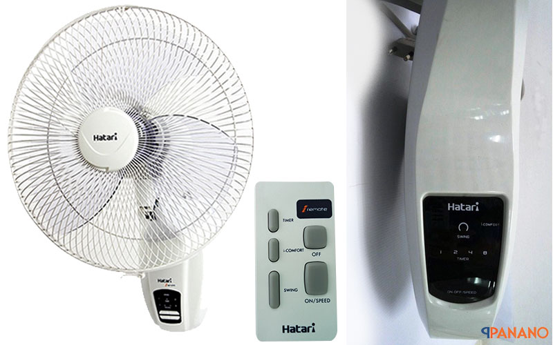 chi tiết quạt treo tường Hatari Thái Lan HT-W16R6