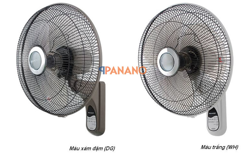 PJW4070RV Có hai màu quạt là xám đậm và trắng